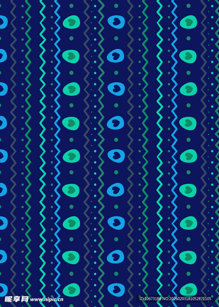 蓝绿相间几何图案纹理