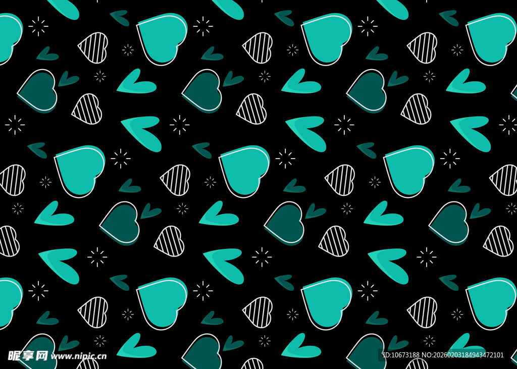 蓝绿色几何图案背景