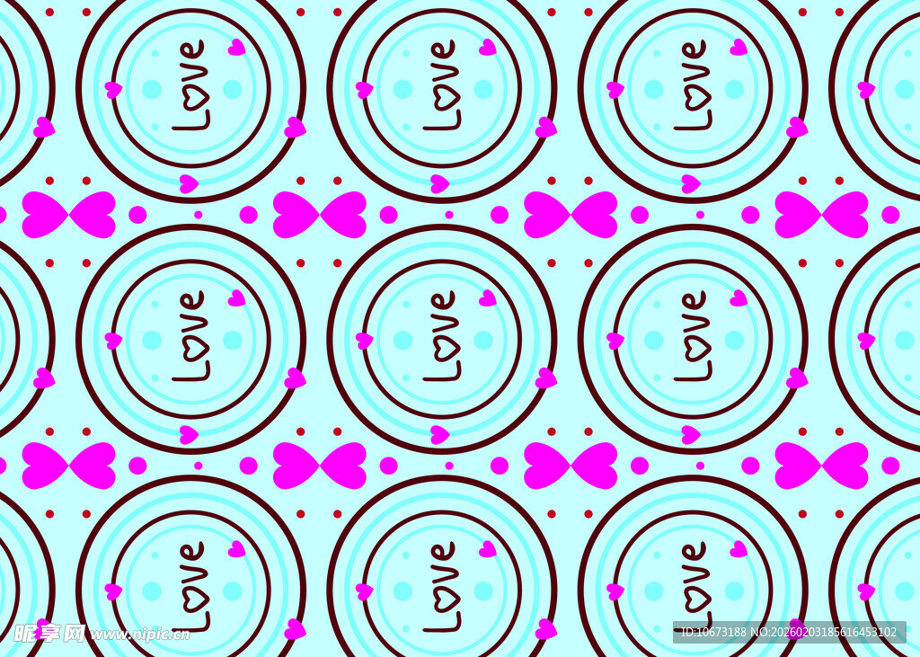 粉色圆圈图案背景纹理