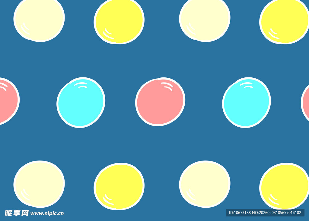 多彩圆点图案背景