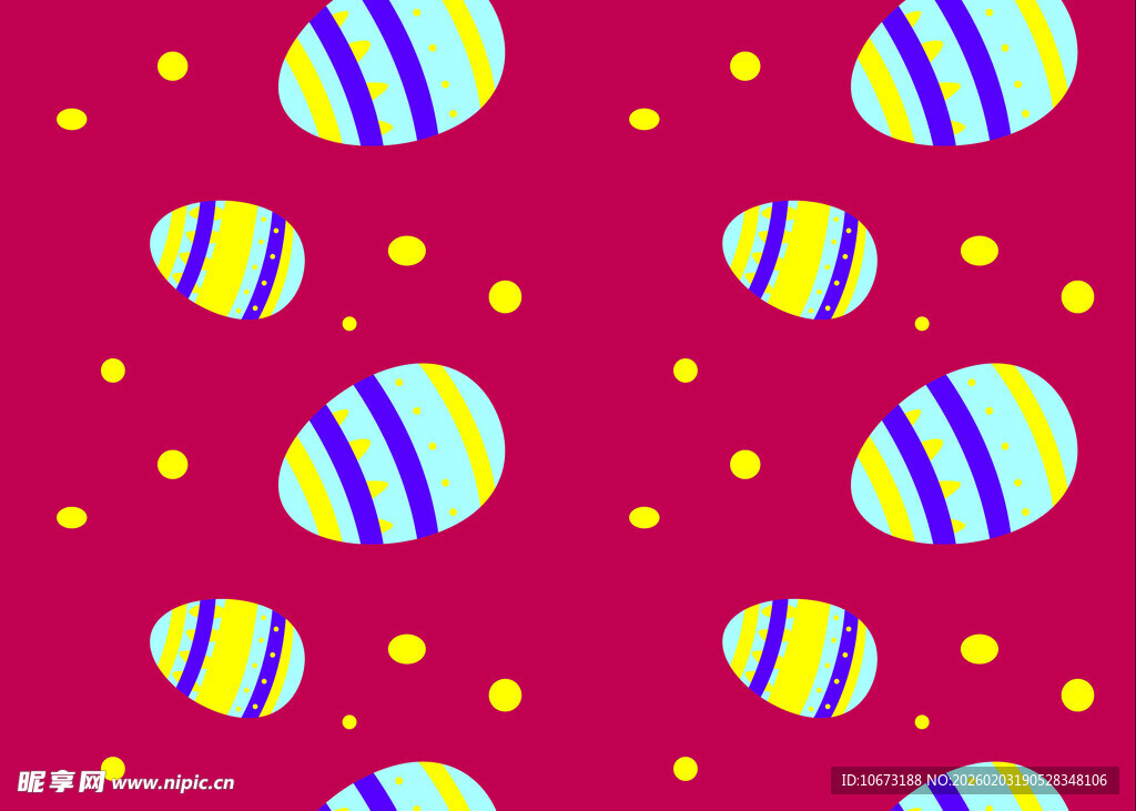 红色背景彩蛋图案设计