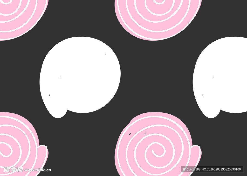 粉色白色螺旋图案背景