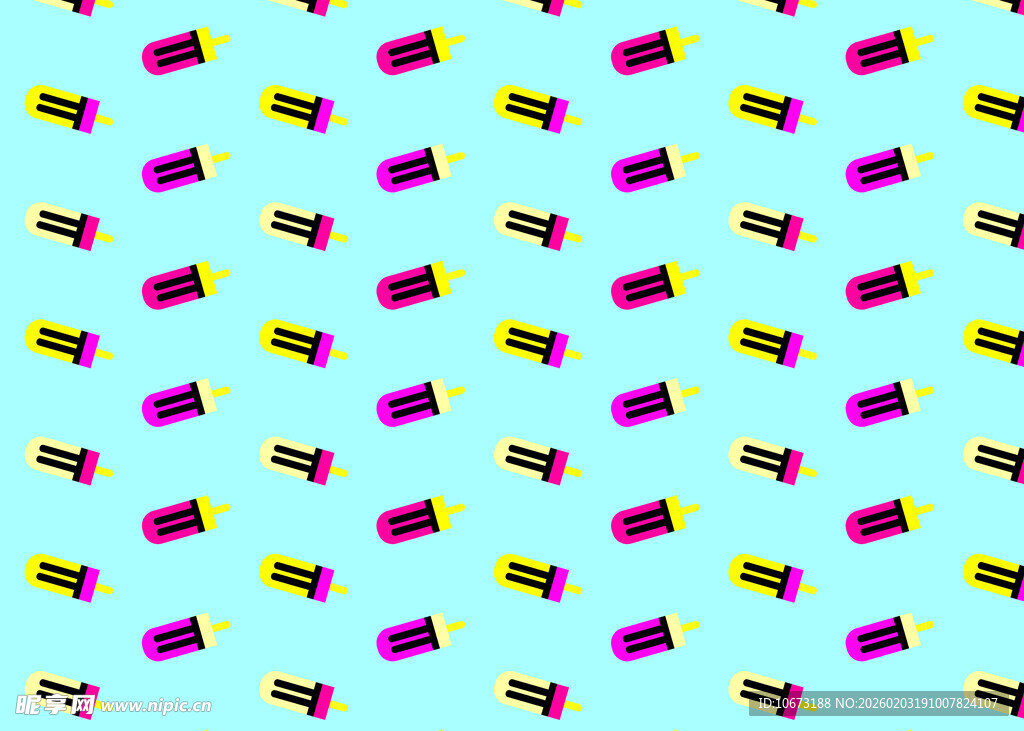 多彩冰淇淋图案背景