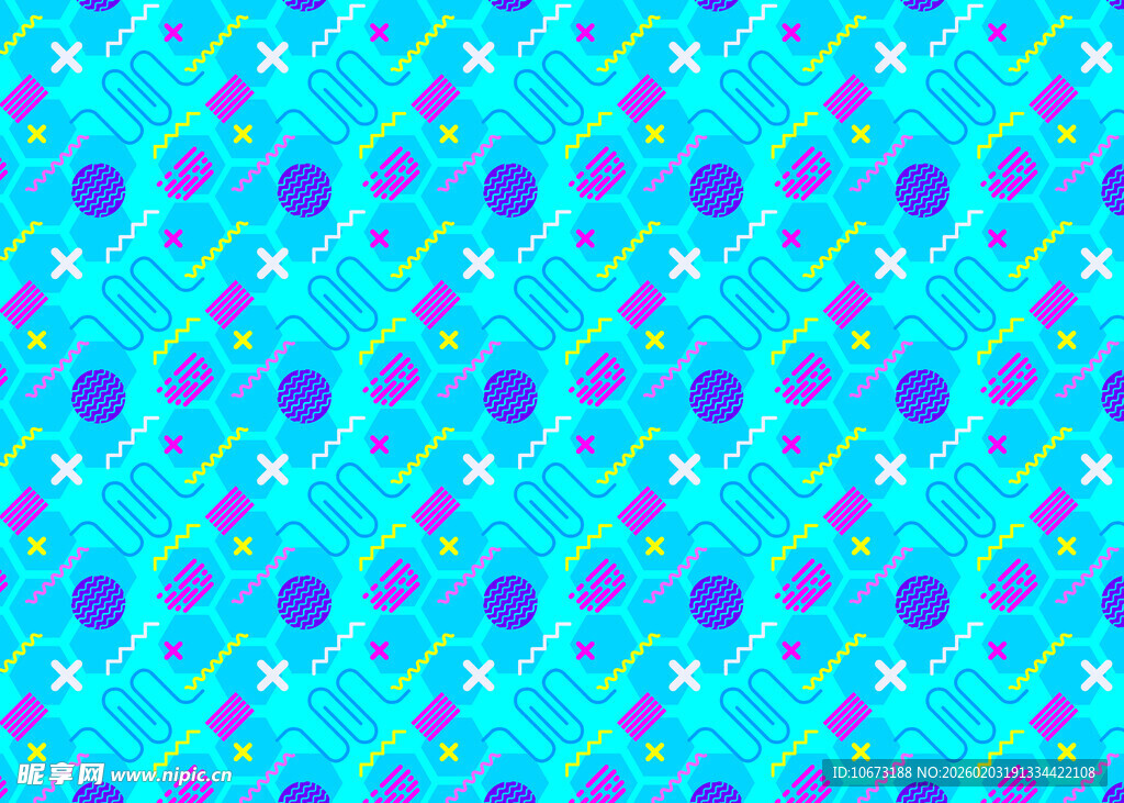 蓝绿渐变几何图案纹理背景