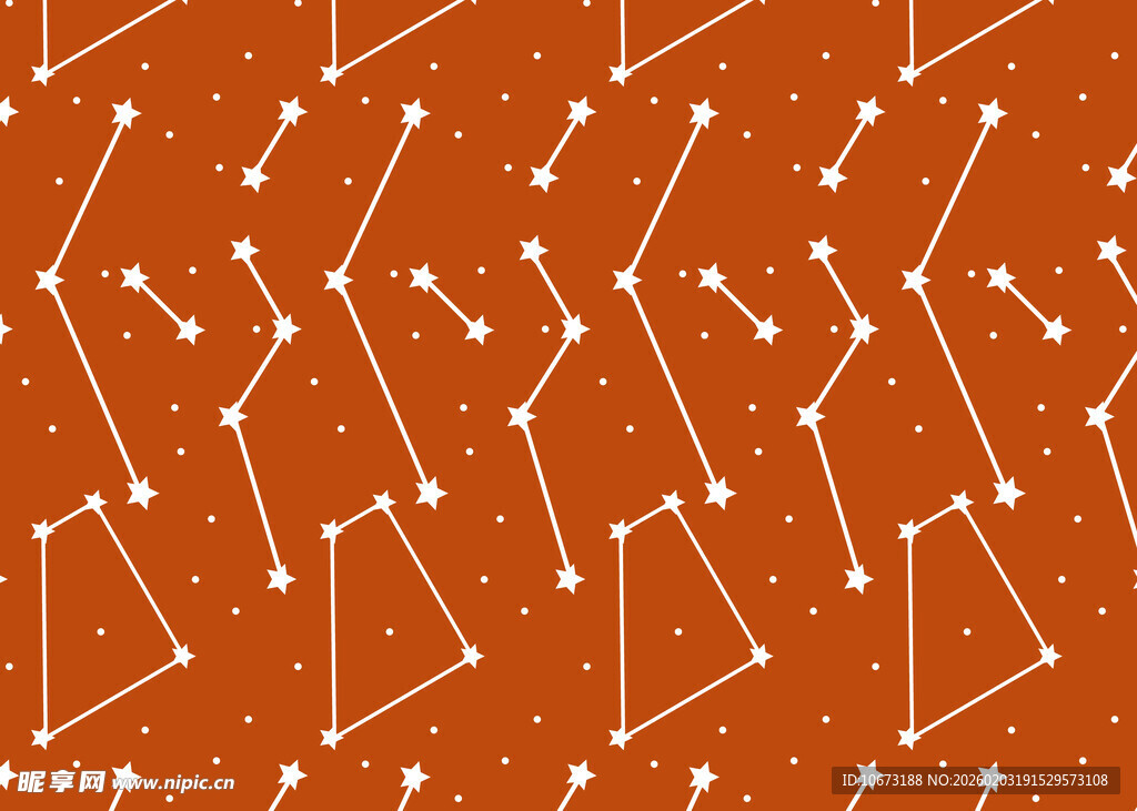 橙色几何线条抽象图案