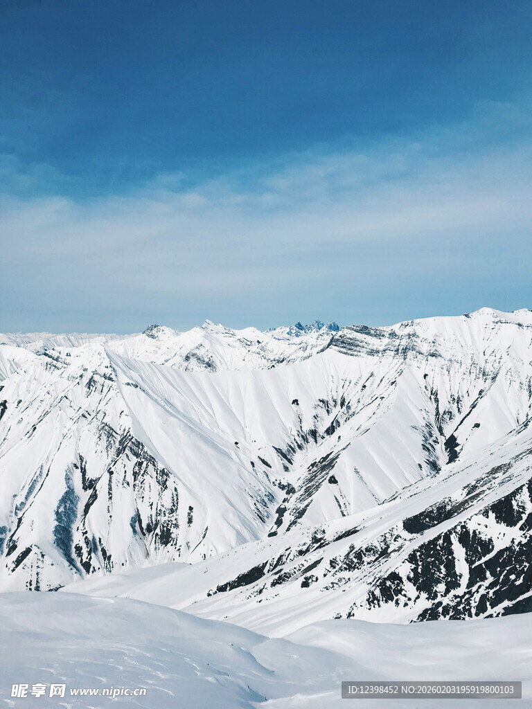 壮丽雪山景观