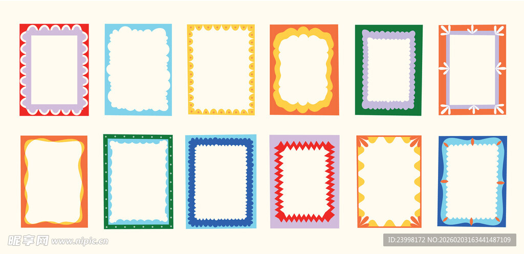 卡通边框相框