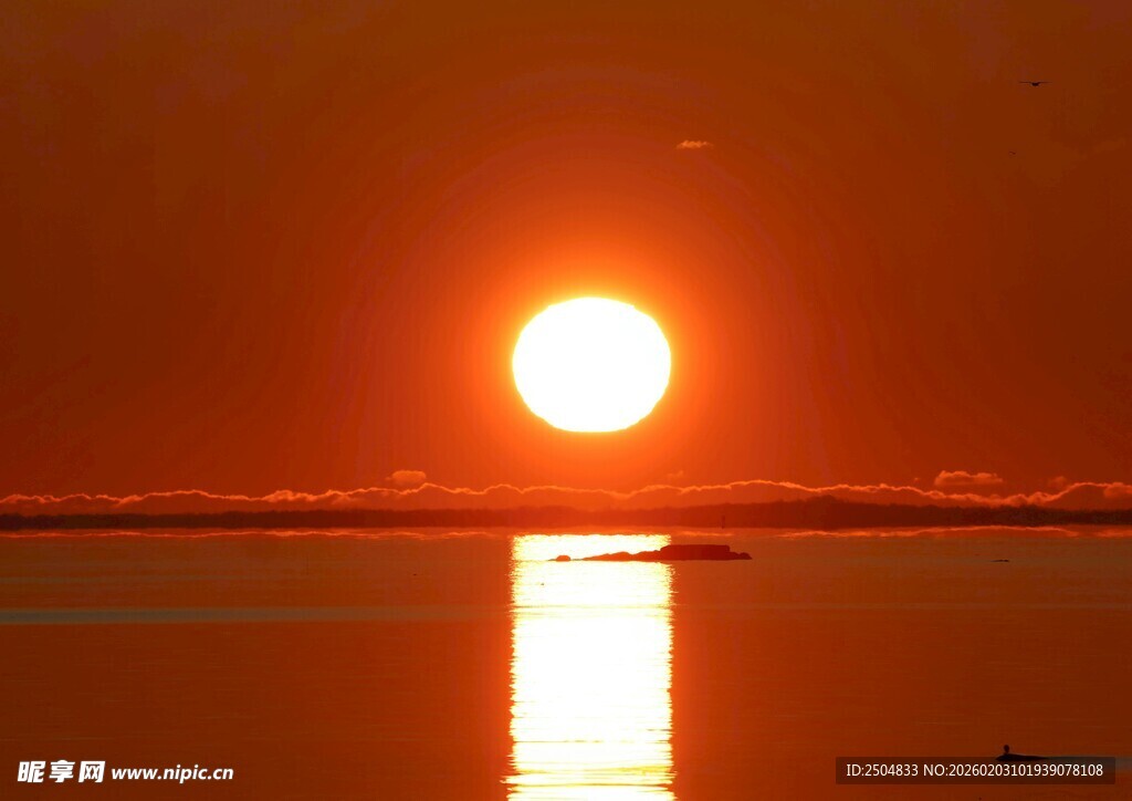 海上落日美景