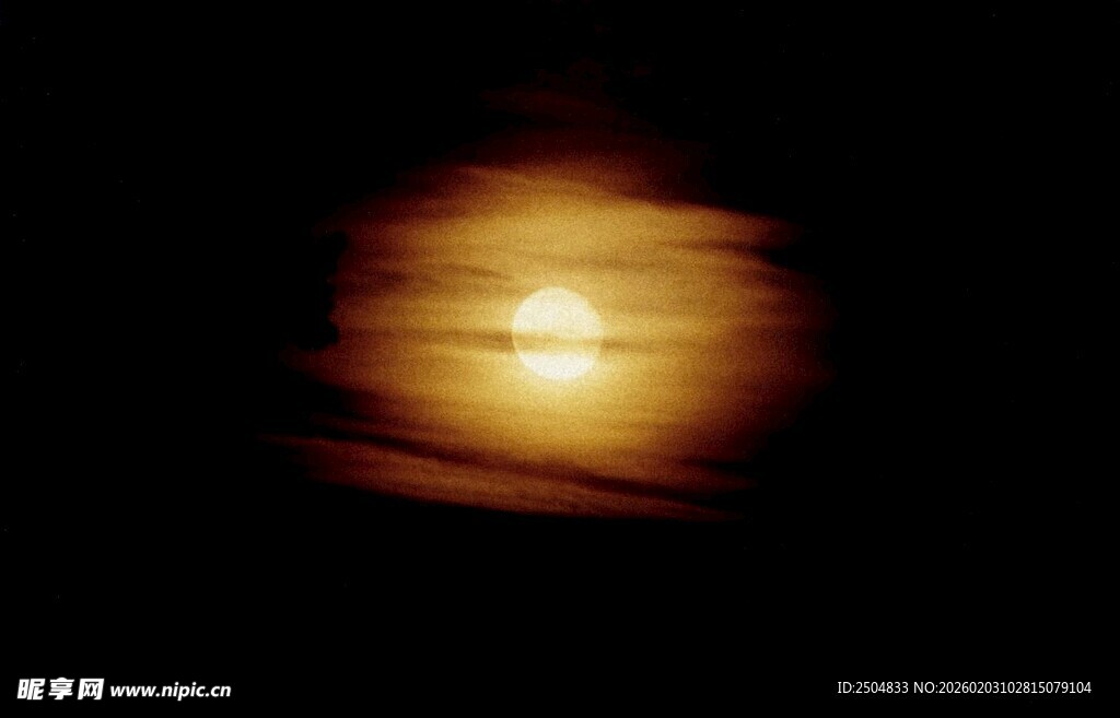 模糊光晕效果的神秘光影