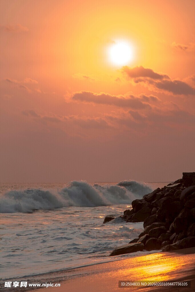 海边日落美景