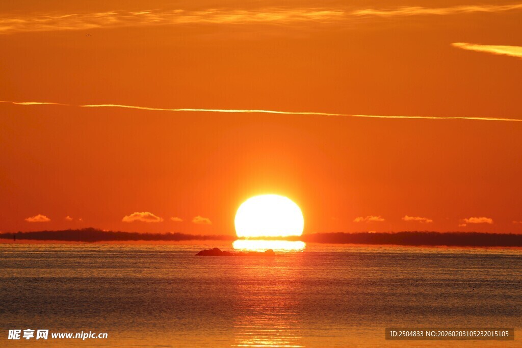 海上落日美景