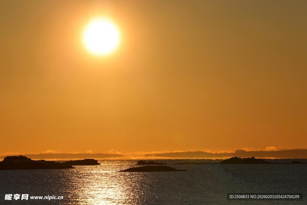海上落日美景