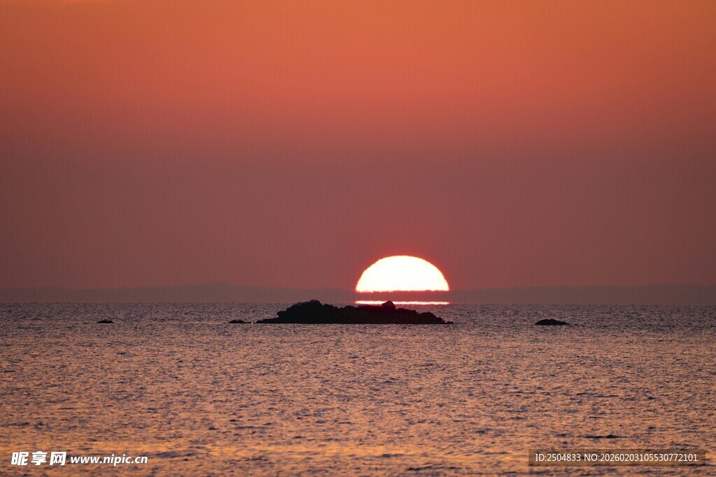 海上落日美景