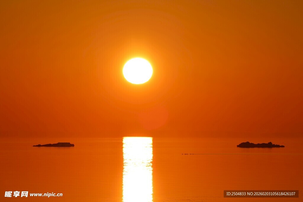 海上落日美景