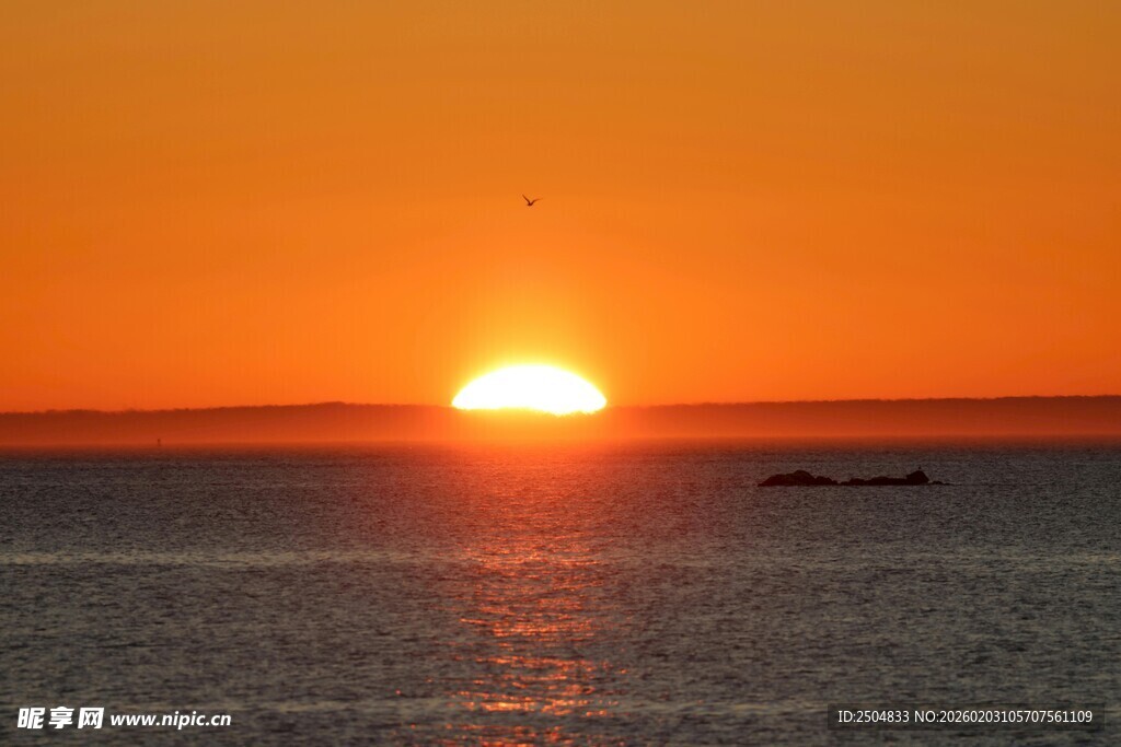 海上落日美景