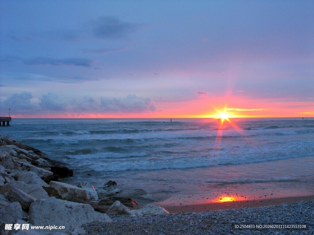 海边日落美景