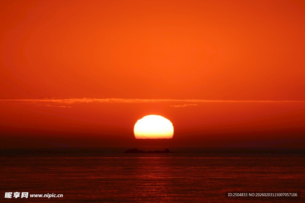 海上落日美景