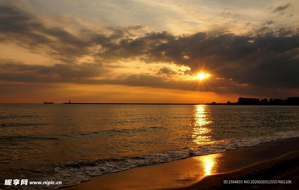 海边日落美景