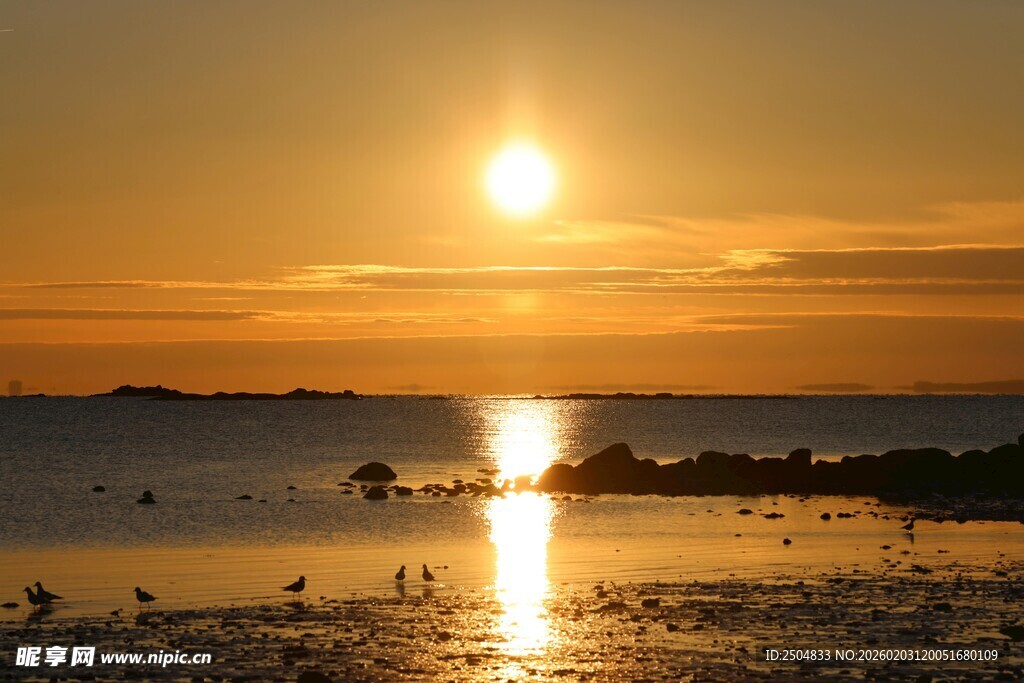 海边日落美景