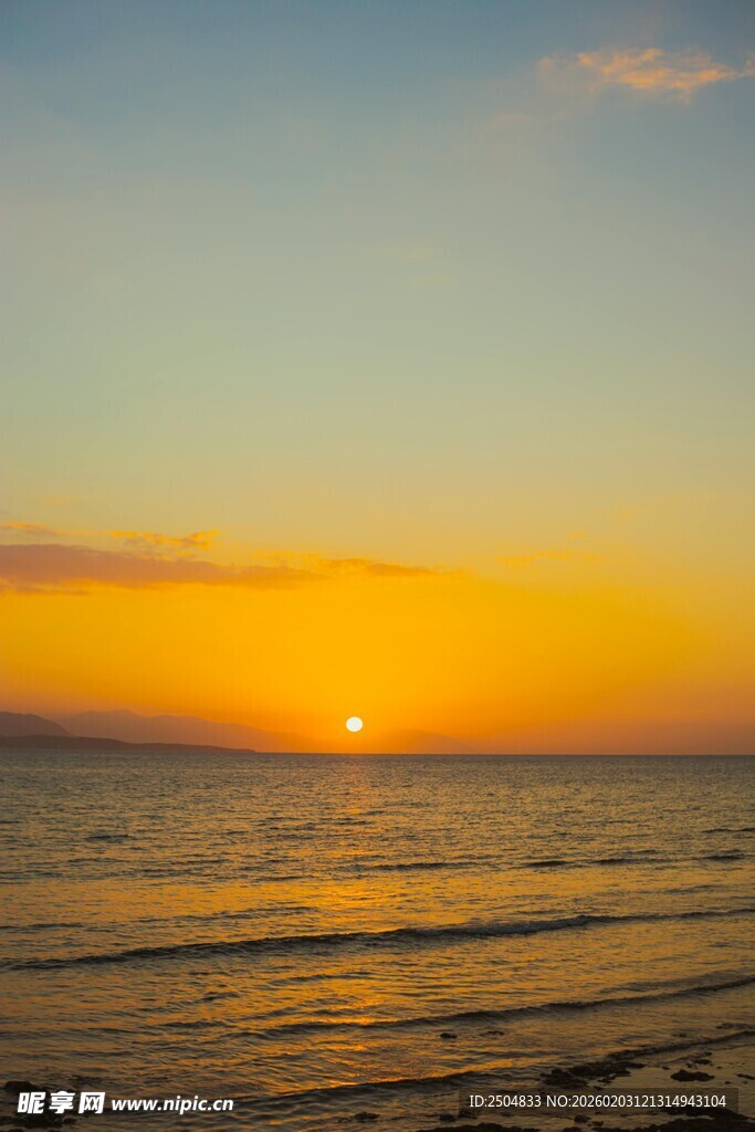 海边绝美日落景象