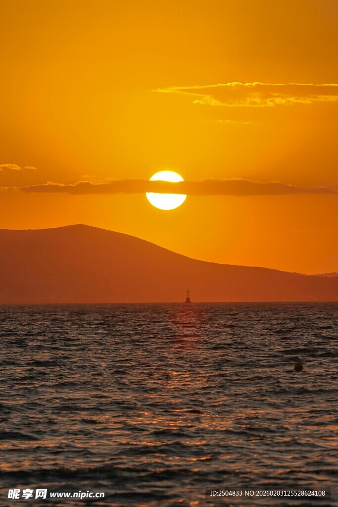 海上日落美景