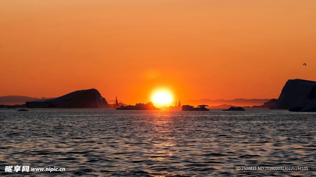 海上日落美景