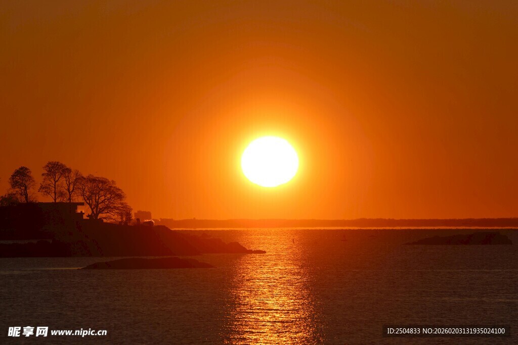 海边日落美景