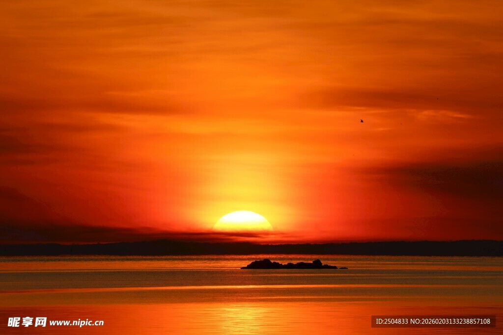 海上落日美景