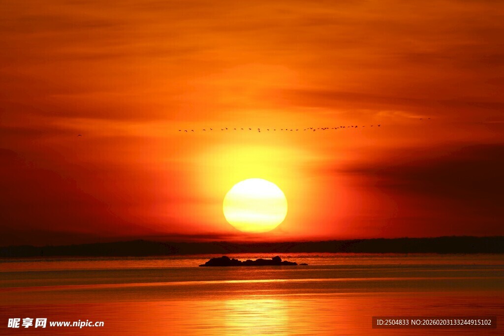 海上落日美景