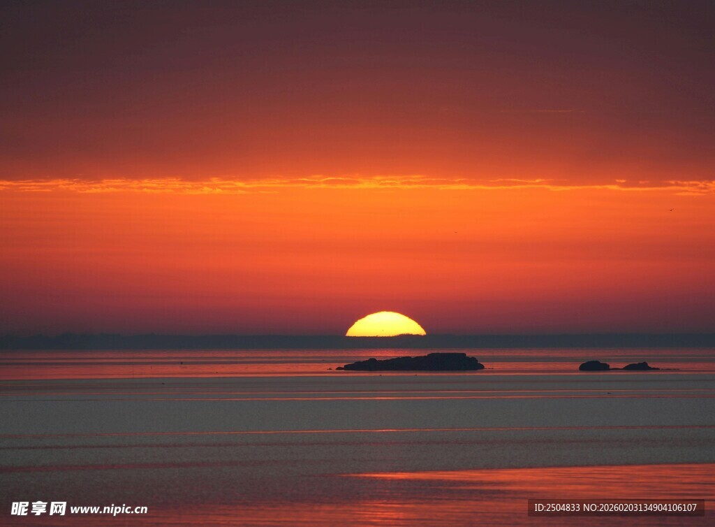 海上日落美景