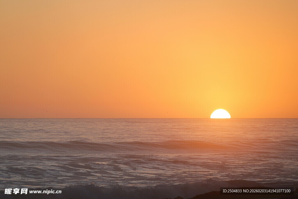 海上落日美景