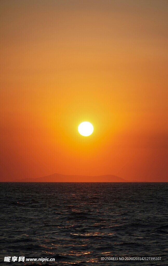 海上落日美景