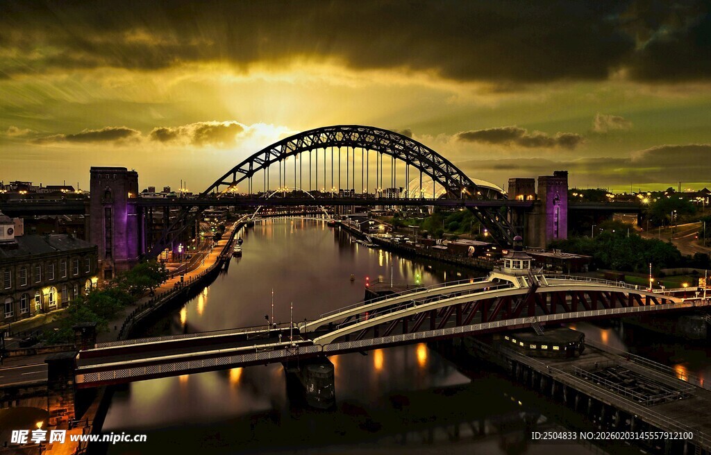 悉尼海港大桥黄昏美景