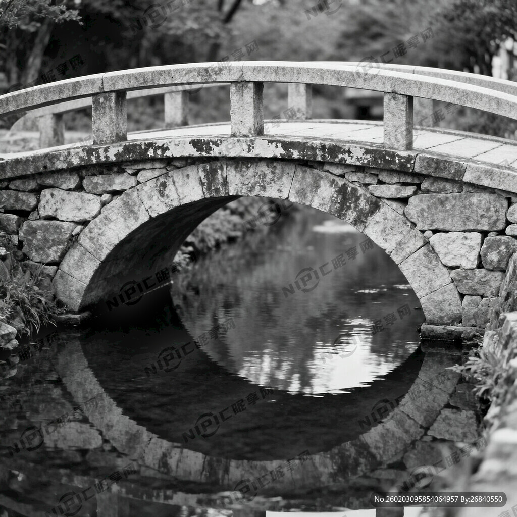 小桥 单色 石桥