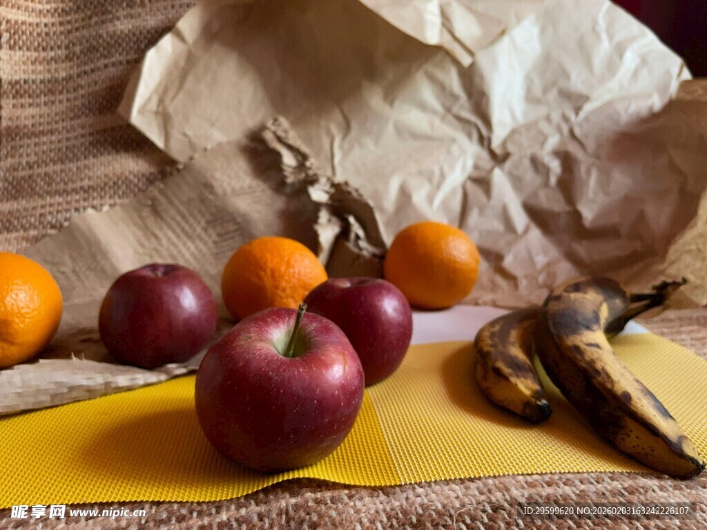 多彩水果静物摆拍