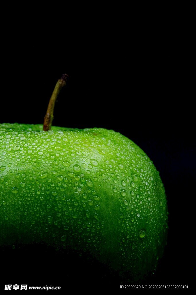 青苹果特写 