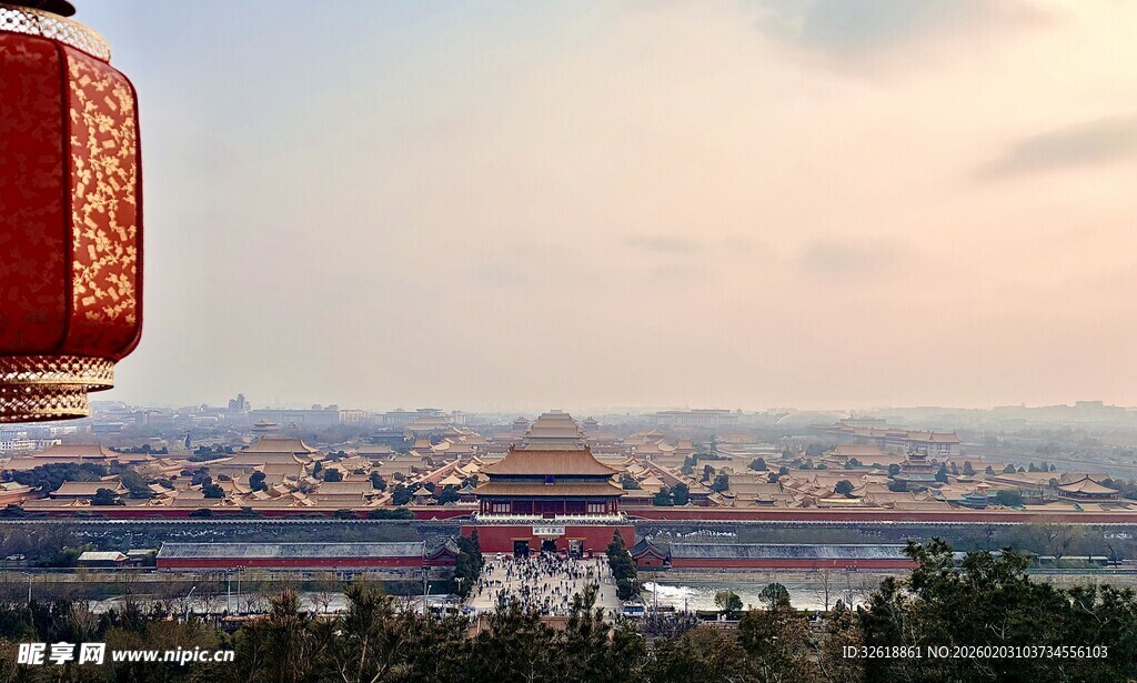 俯瞰故宫全景