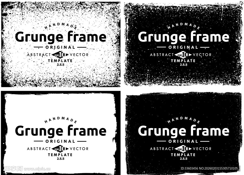 复古脏旧风格边框集合