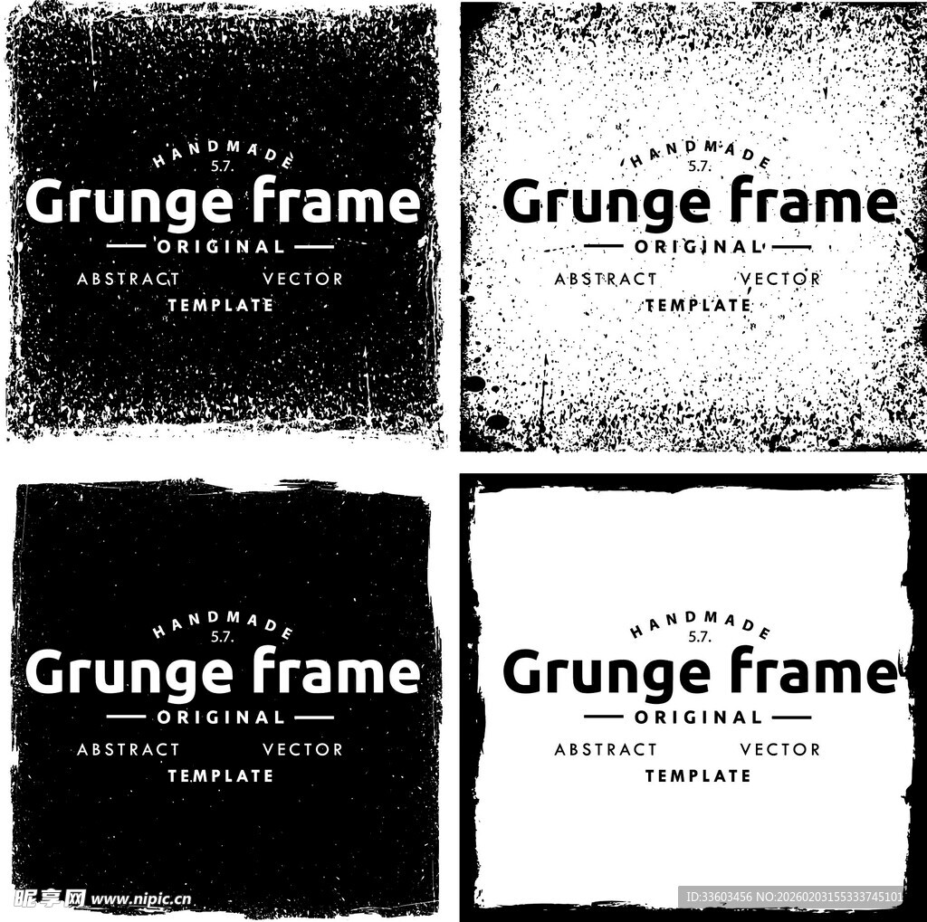 复古脏旧风格边框设计