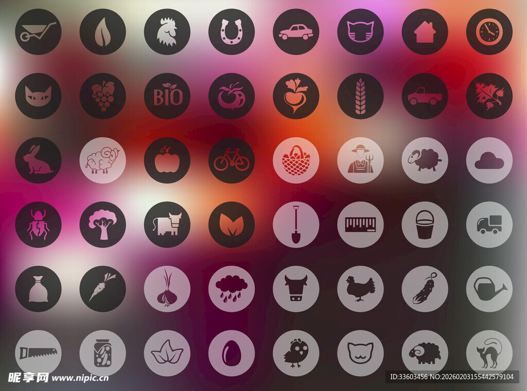 多彩圆形图案背景纹理