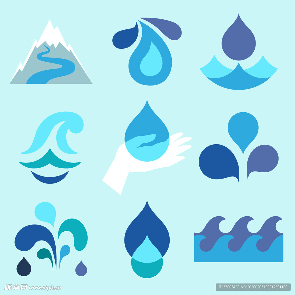 水主题图标集合