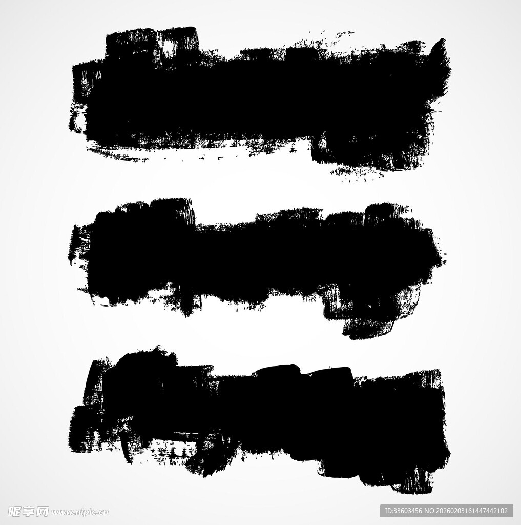 黑色水墨笔触纹理素材