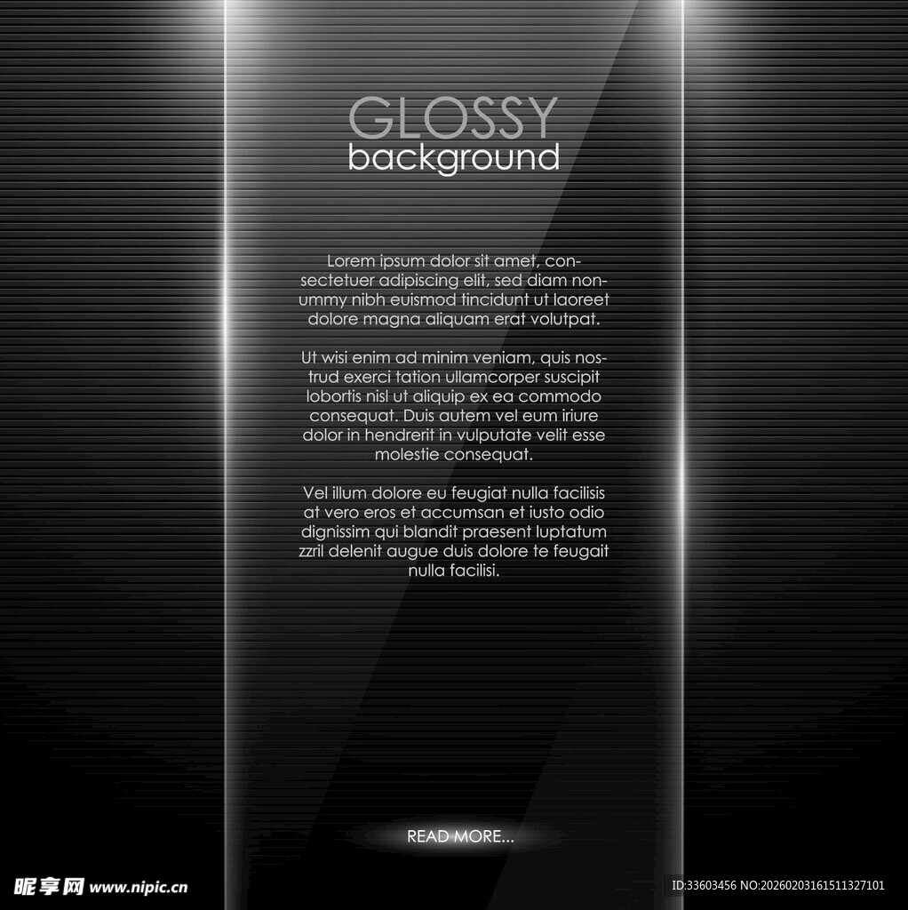 黑色光泽玻璃面板展示