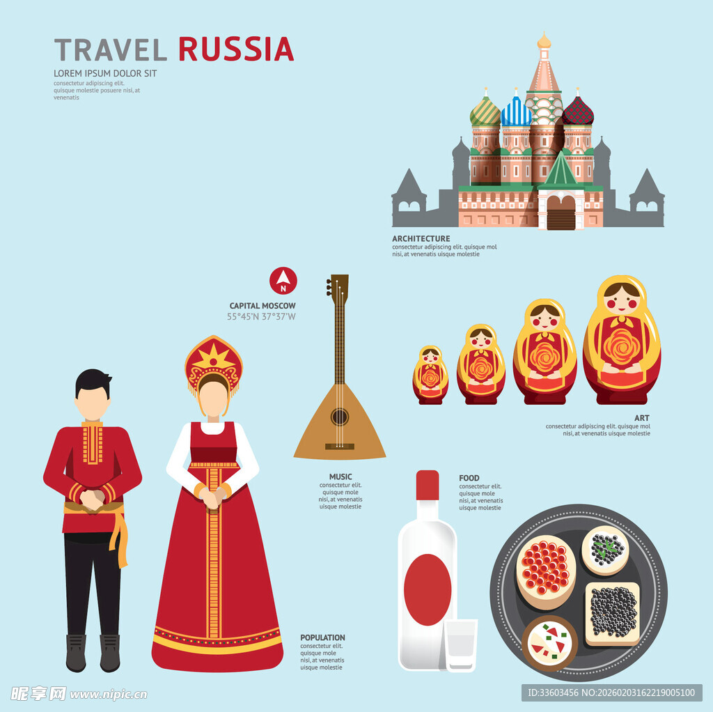 俄罗斯特色文化元素展示