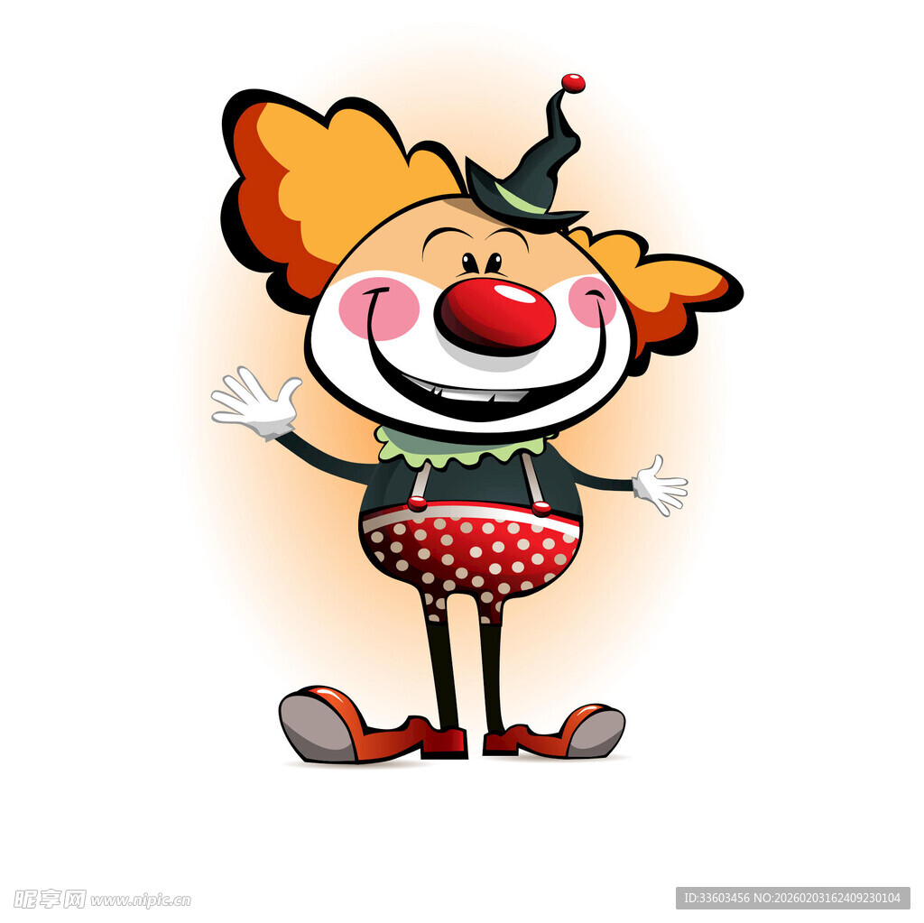 可爱小丑卡通形象