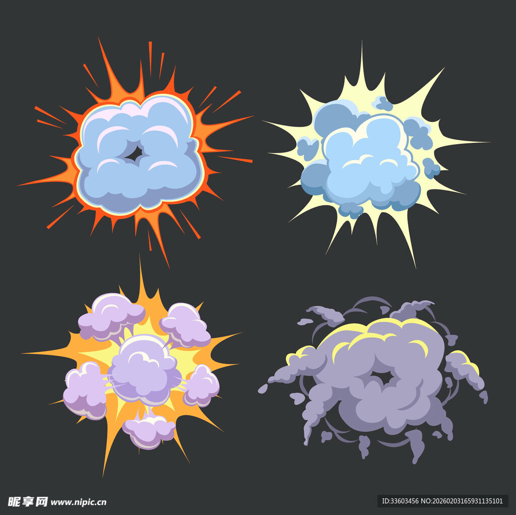 爆炸特效图案集合