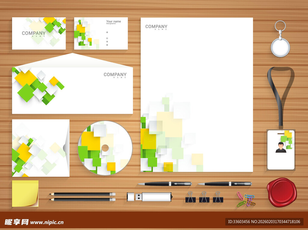 创意文具桌面布置展示