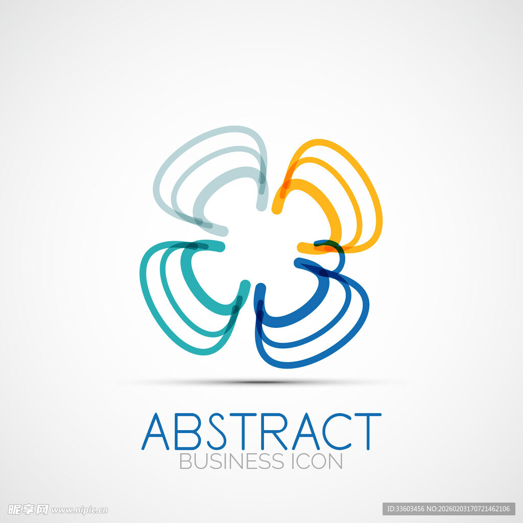 抽象几何环形标志设计