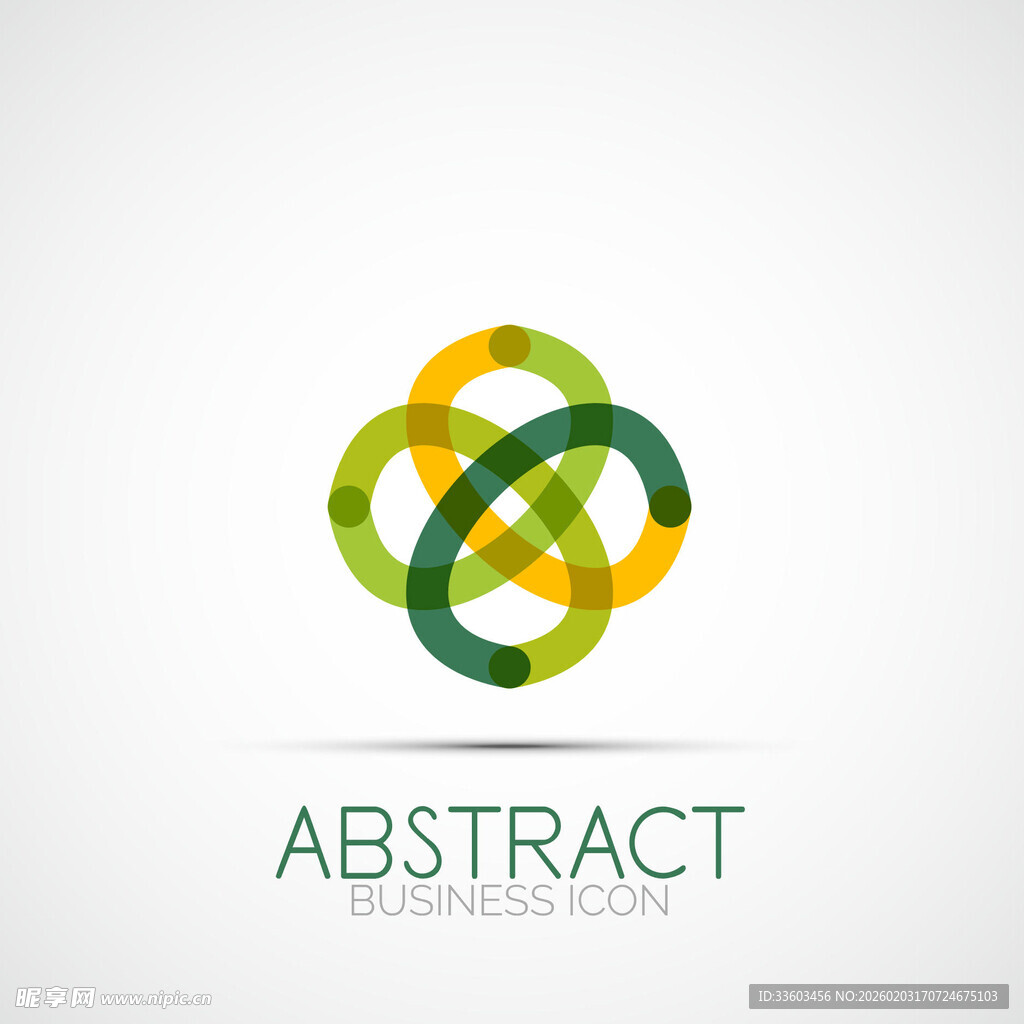抽象环形标志设计