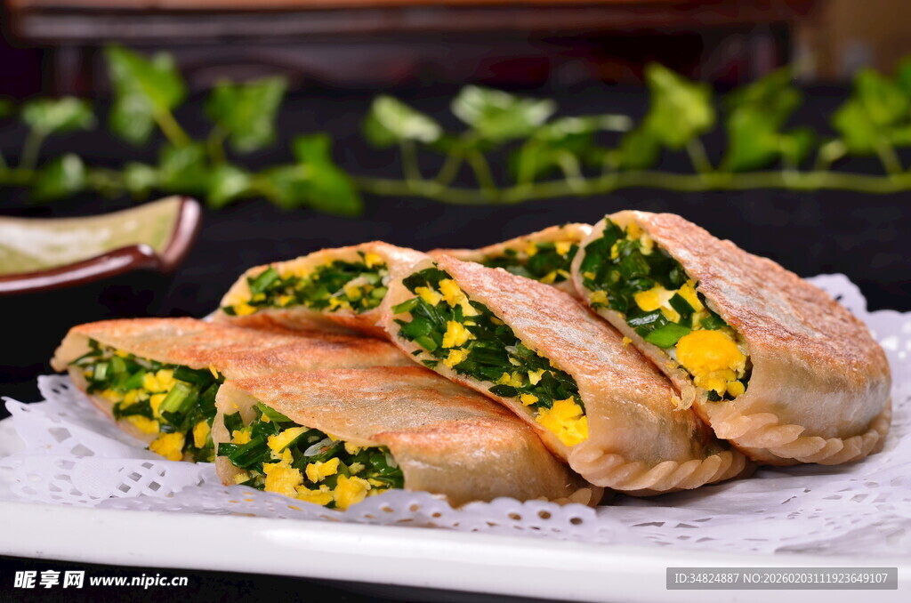 蔬菜鸡蛋馅煎饼